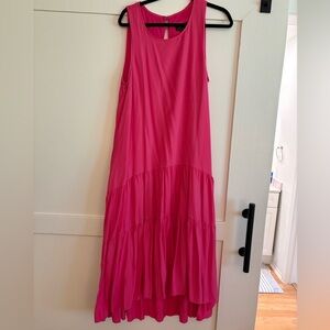 MAEVE for Anthroplogie Vibrant Pink Maxi Dress